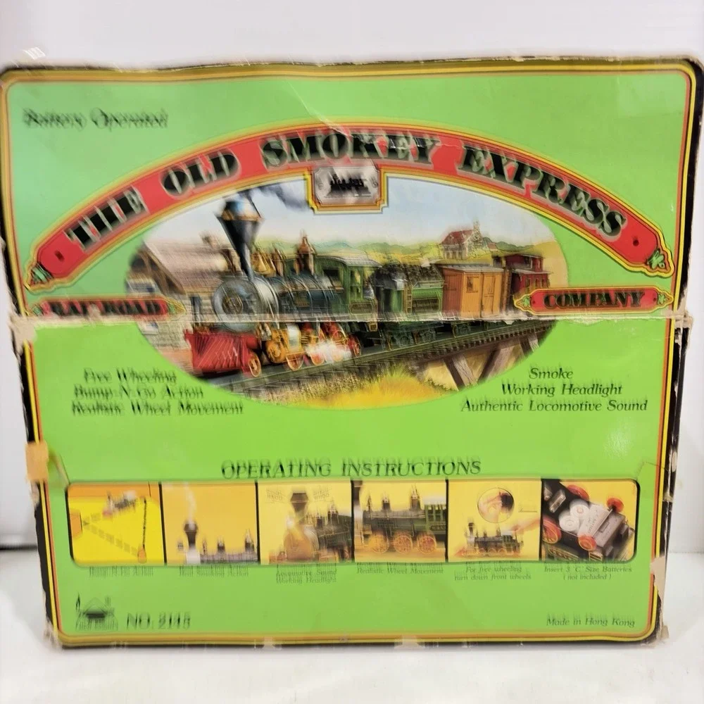 Vintage The Old Smokey Express Railroad Company Locomotive.  #2145. Train